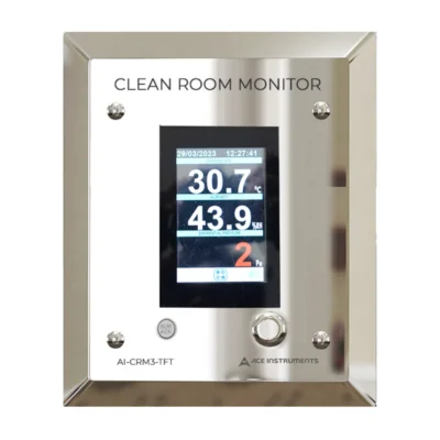 Cleanroom Differential Pressure Monitor with TFT Display CRM-3-TFT
