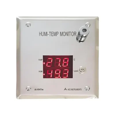 Temperature & Humidity Monitor AI-RHTm | Flush Mount Wall Monitor for Hospital Clean Rooms and Operation Theatres